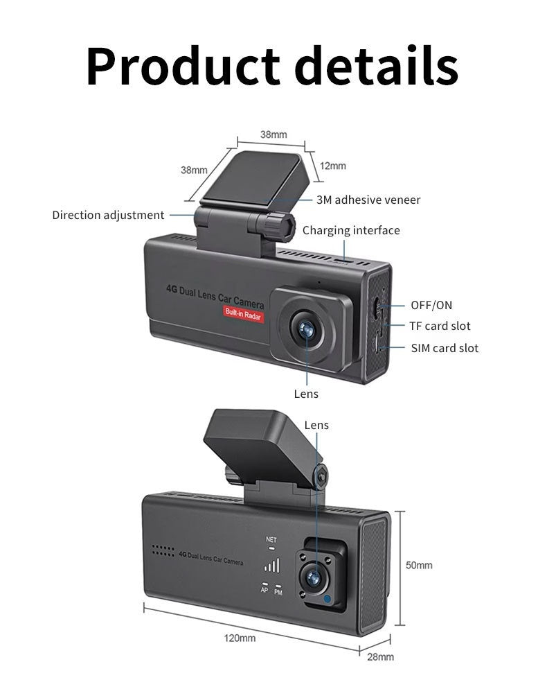 Sentry Full Color Camera Display Latitude And Longitude Speed Positioning HD Built-in